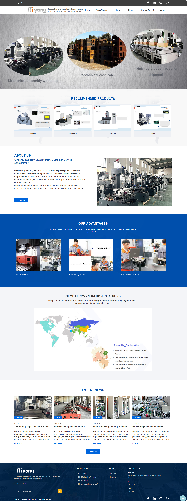 蘇州米揚機械科技有限公司電火花線切割機外貿網站建設制作開發案例