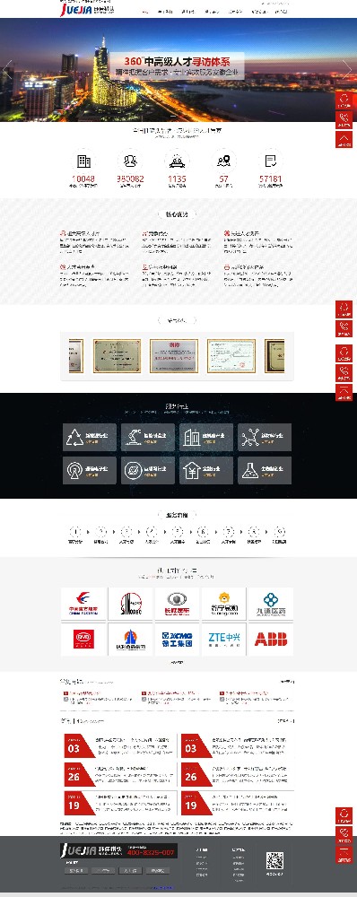 玨佳企業管理咨詢上海有限公司合肥分公司獵頭機構品牌網站設計制作案例