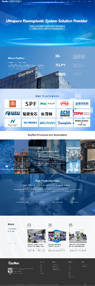 江蘇瑞氟超凈科技有限公司可溶性氟塑料制品自適應(yīng)英文網(wǎng)站建設(shè)制作案例