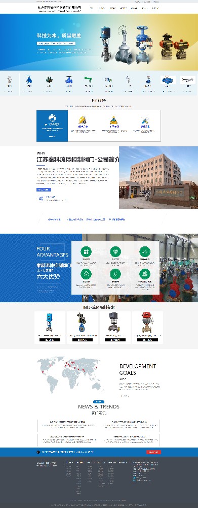 江蘇泰科流體控制閥門有限公司企業(yè)官網(wǎng)建設制作開發(fā)案例