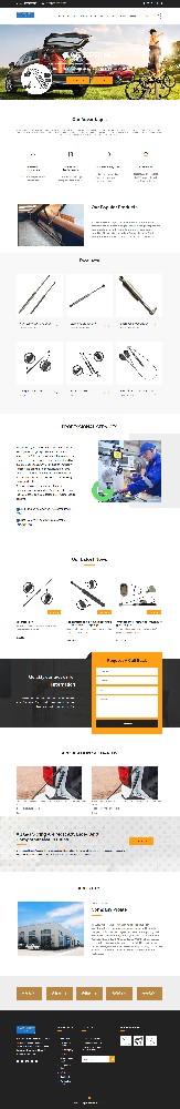 上海優卓機電設備有限公司氣彈簧英文網站制作建設開發案例
