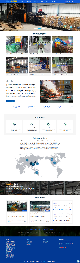 無錫市尼柯工業(yè)技術(shù)有限公司廢紙打包機(jī)外貿(mào)英文網(wǎng)站制作建設(shè)開發(fā)案例