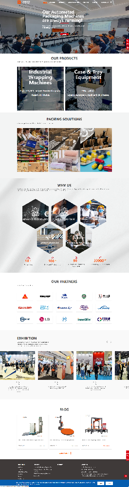 江蘇小黃蜂智能科技有限公司智能纏繞機英文網站建設制作定制案例